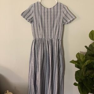 Maxi pinstripe dress